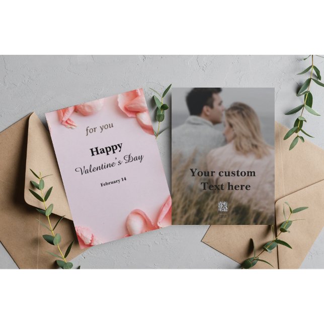 A Heartfelt Message  Personalised Valentine Card  (Creator Uploaded)