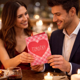 A Heartfelt Valentine’s Day for him Holiday Card