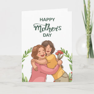 A Heartwarming Mother’s Day Moment 💖   Giving Mom Card