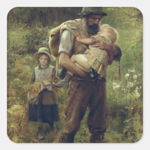 A Heavy Burden Square Sticker