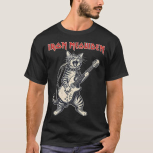 A heavy metal cat rocks out on guitar and vocals i T-Shirt