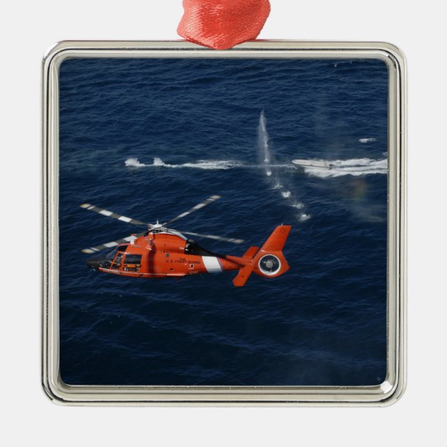 A helicopter crew trains metal tree decoration (Front)