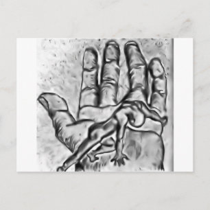 a helping hand postcard