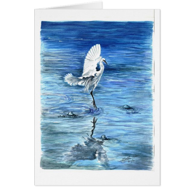 A heron landing (Front)