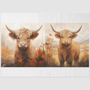 A Highland Cow Design Collection 6 Tissue Paper