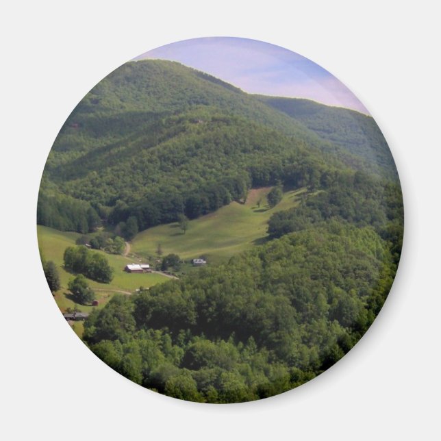 A highland pasture / Maggie Valley, North Carolina Magnet (Front)