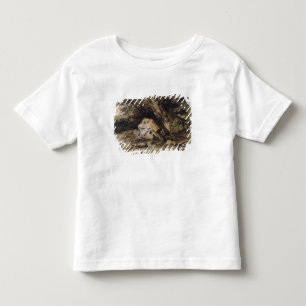 A Hilly Landscape with Figures Approaching a Bridg Toddler T-Shirt
