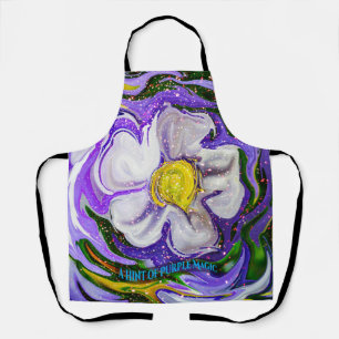 A hint of purple Magic - Flower power Apron