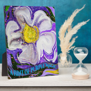 A hint of purple Magic - Flower power Plaque