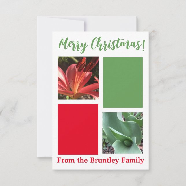 A Hint of Z "Merry Christmas!" card (Front)