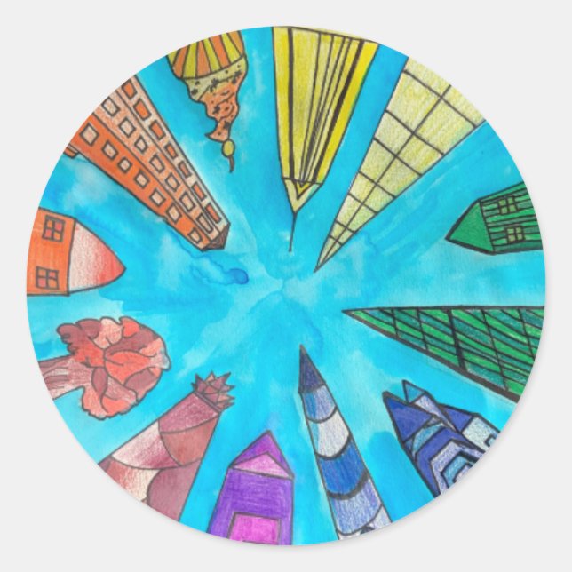 A Hint of Z "Rainbow City" sticker (Front)
