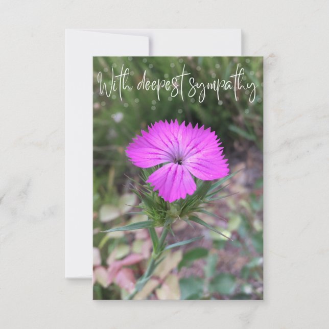 A Hint of Z "With deepest sympathy" card (Front)