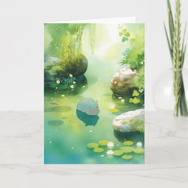 A Hippo Oasis of Calm Card (Front)
