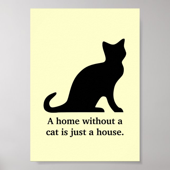 A home without a cat is just a house poster (Front)