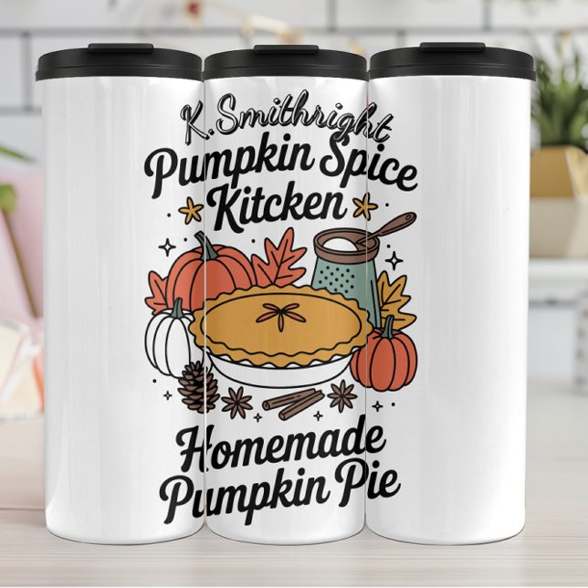 A Homemade Pumpkin Pie Kitchen Design Thermal Tumbler (Creator Uploaded)