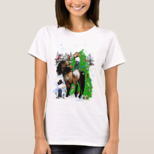 A Horse and Kid Christmas Shirt