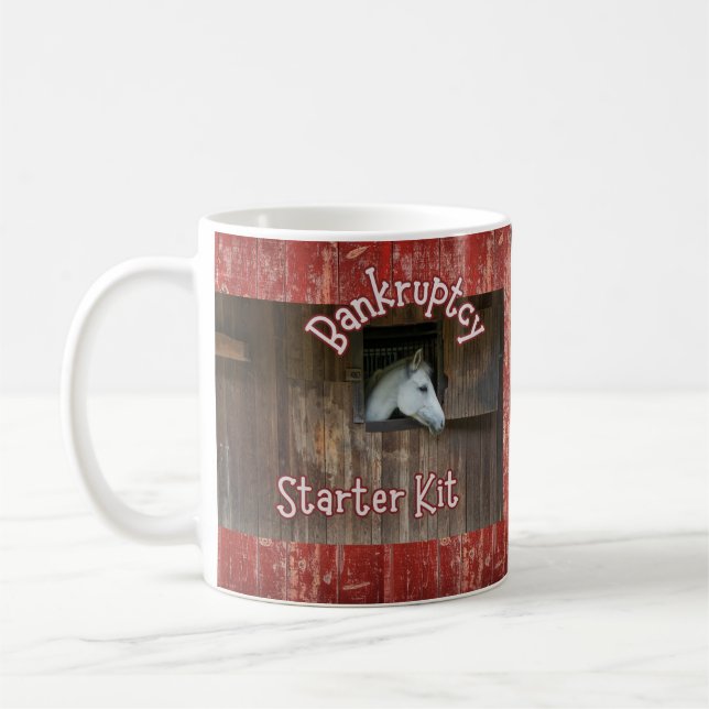 A Horse = Bankruptcy Starter Kit Coffee Mug (Left)