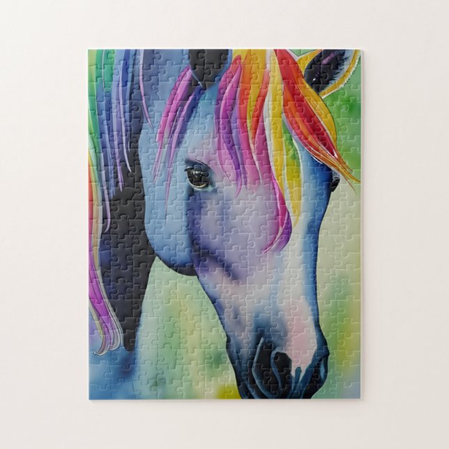 A Horse in Fun Colours Jigsaw Puzzle (Vertical)