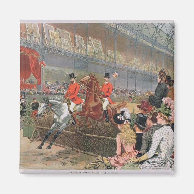 A Horse Race, 1886 Magnet (Front)