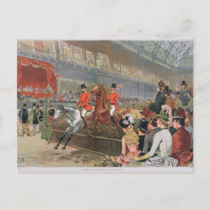 A Horse Race, 1886 Postcard