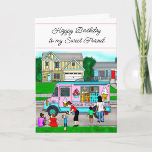 A Hot Summer Day   A Whimsical Illustration Card
