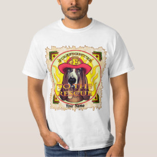 A Hound Dog Firefighter  T-Shirt