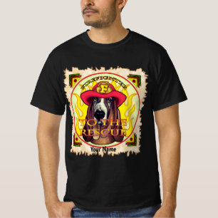 A Hound Dog Firefighter   T-Shirt