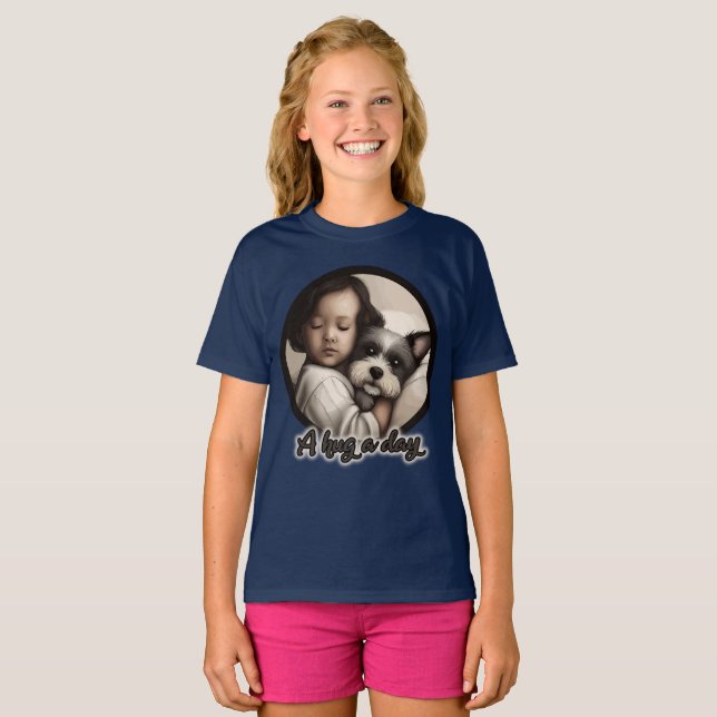 A Hug a Day T-Shirt (Front Full)