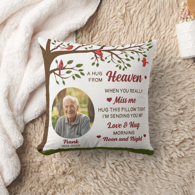 A Hug From Heaven Personalised Photo Pillow (Blanket)