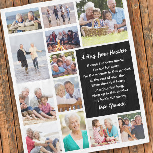 A Hug From Heaven Photo Memorial Fleece Blanket