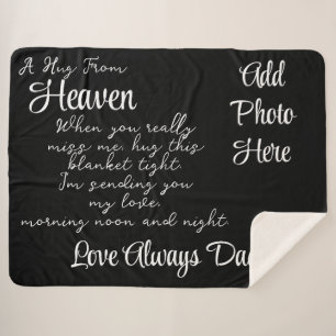 A Hug From Heaven  Sherpa Blanket