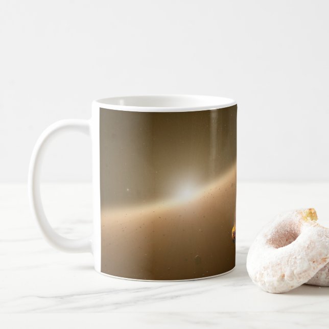 A Huge Eruption Around Star Ngc 2547-Id8. Coffee Mug (With Donut)