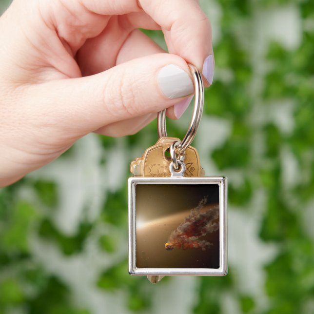 A Huge Eruption Around Star Ngc 2547-Id8. Key Ring (Hand)