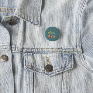 A Humble Bumble Bee 3 Cm Round Badge