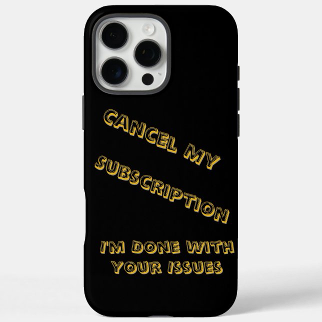 A humourous twist on subscriptions with a Case-Mate iPhone case (Back)