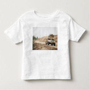 A Humvee conducts security Toddler T-Shirt