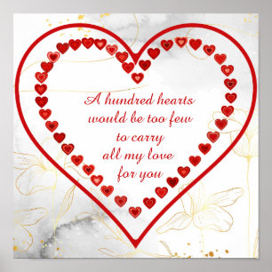 A Hundred Hearts,  Poster