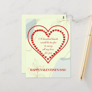 A Hundred Hearts, Valentine Postcard