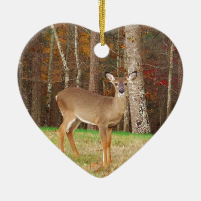 A Hunter's Dream Deer Ceramic Tree Decoration (Front)