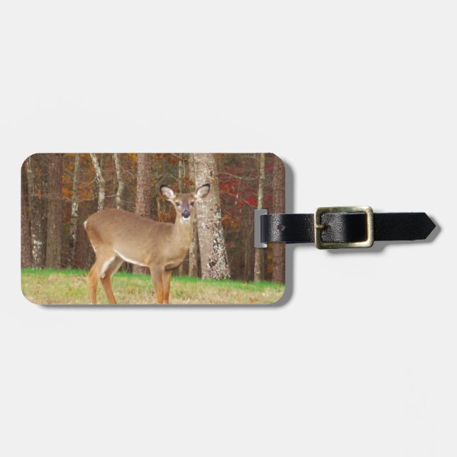 A Hunter's Dream Deer Luggage Tag (Front Horizontal)