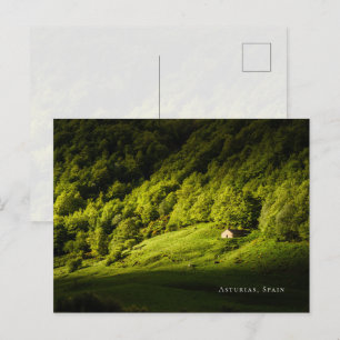 A hut in the valley, Asturias travel Postcard