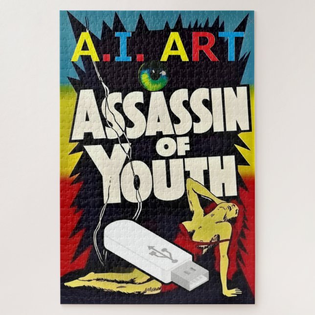 A.I. Art - Assassin of Youth Jigsaw Puzzle (Vertical)