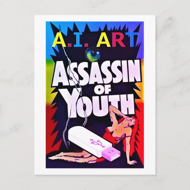 A.I. Art - Assassin of Youth Postcard (Front)