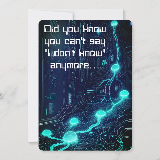 A.I. Essentials Power Of Intelligent Databases AI  Holiday Card (Front)