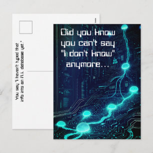 A.I. Essentials Power Of Intelligent Databases AI  Holiday Postcard