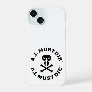 A.I. Must Die™ Logo (Military Font) iPhone Case