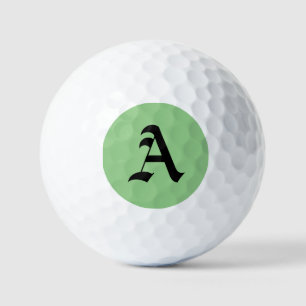 "A" Initial  Golf Balls