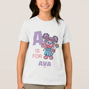 A is for Abby Cadabby Personalised Tri-Blend Shirt