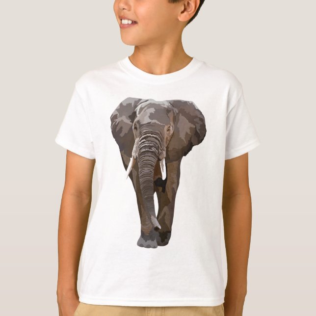 A is for African Elephant Keeper T-Shirt (Front)