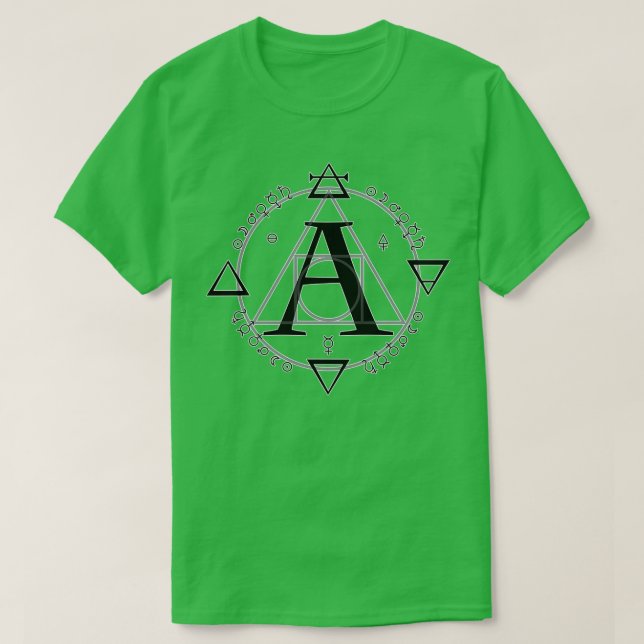 A is for Alchemy Simple T-Shirt (Design Front)